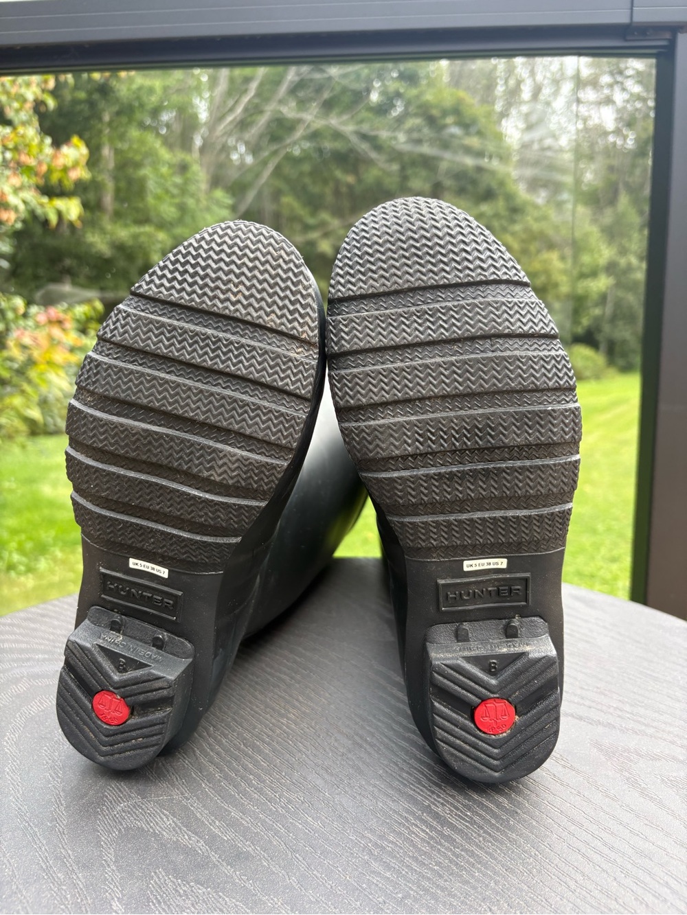 Hunter Black Tall Women’s Rain Boots with Side Buckle - Picture 7 of 7